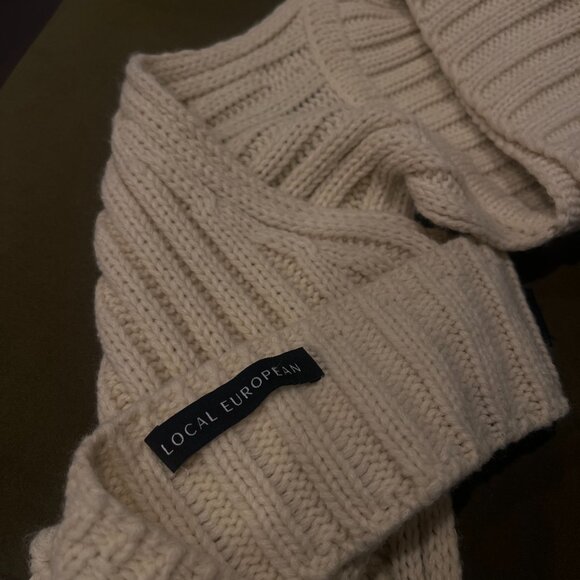 Local European Saro Knitted Top in Oat - Picture 7 of 7